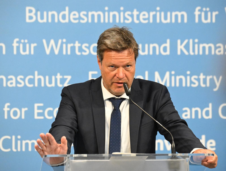 Robert Habeck, le 2 mai 2022, à Berlin ( AFP / TOBIAS SCHWARZ )