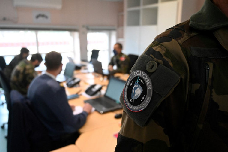 L'Académie de la CyberDéfense du Commandement de la cyberdéfense (COMCYBER) en région rennaise, le 18 mars 2021. ( AFP / DAMIEN MEYER )