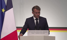 Ukraine: "Nous continuerons d'exercer la pression" pour des sanctions sur la Russie (Macron)