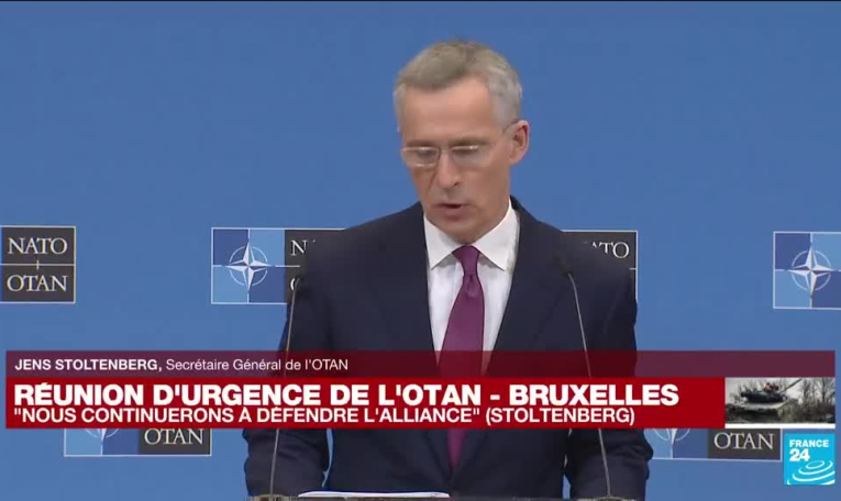 REPLAY - Jens Stoltenberg, secrétaire général de l'OTAN, s'exprime à l'issue de la réunion d'urgence
