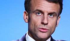 Le président français Emmanuel Macron lors d'une conférence de presse à Bruxelles