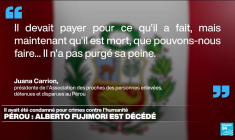 Pérou : décès d'Alberto Fujimori, condamné pour crimes contre l'humanité