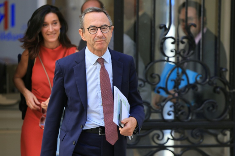 Bruno Retailleau, président de LR et candidat à l'élection présidentielle au siège du parti à Paris, le 15 septembre 2026 ( AFP / Ludovic MARIN )