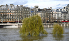 La Seine en crue à Paris le 23 février 2026 ( AFP / Anna KURTH )