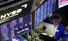 Un opérateur à la Bourse de New York, le 28 septembre 2026 ( AFP / CHARLY TRIBALLEAU )