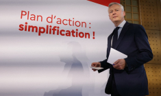 Bruno Le Maire, le 24 avril 2024, à Paris ( AFP / THOMAS SAMSON )