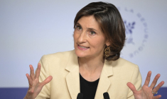 Amélie Oudéa-Castera à Paris, le 26 juin 2024. ( AFP / BERTRAND GUAY )