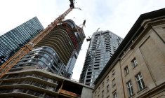 Chantiers de construction dans le centre de Francfort