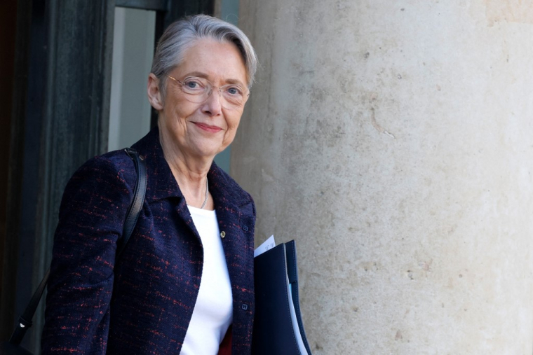 Élisabeth Borne à Paris, le 18 janvier 2023. ( AFP / LUDOVIC MARIN )