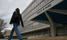 Université de Strasbourg, le 5 janvier 2023.  ( AFP / SEBASTIEN BOZON )