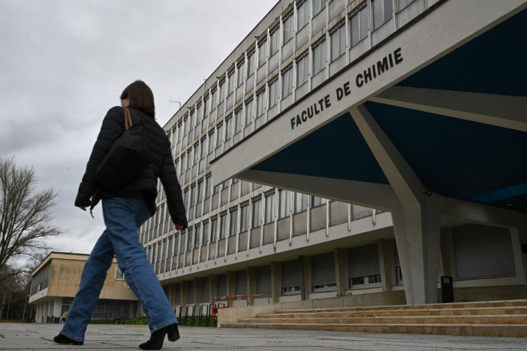 Université de Strasbourg, le 5 janvier 2023.  ( AFP / SEBASTIEN BOZON )