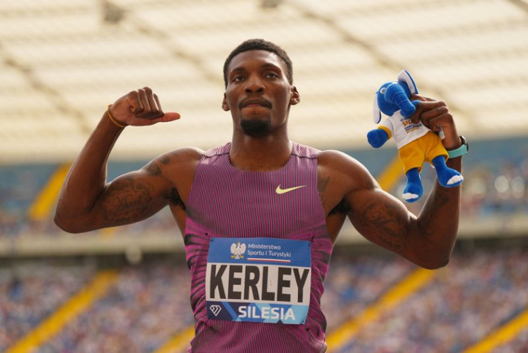 Le sprinteur américain Fred Kerley
