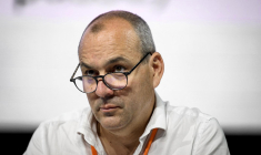 Laurent Berger, le 13 juin 2022, à Paris ( AFP / JEFF PACHOUD )