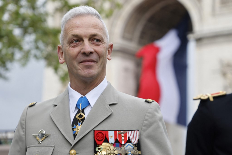 Le général François Lecointre à Paris, le 14 juillet 2021. ( AFP / LUDOVIC MARIN )