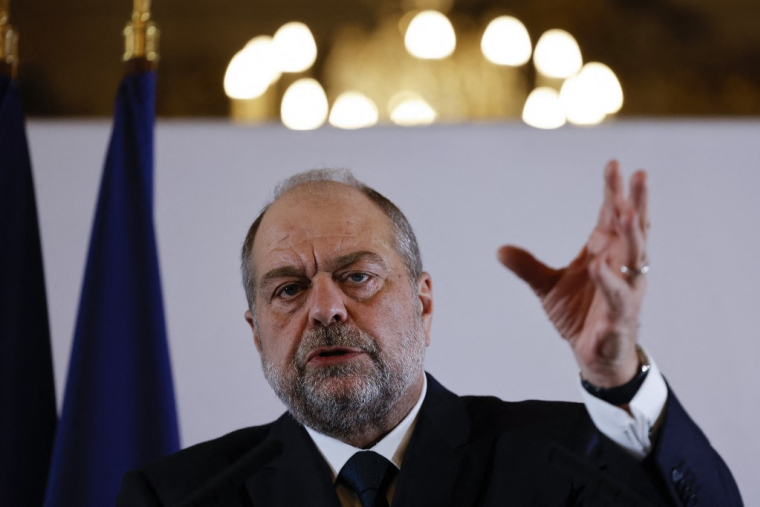 Le ministre de la Justice Éric Dupond-Moretti, le 5 janvier 2023 à son ministère, à Paris. ( AFP / LUDOVIC MARIN )