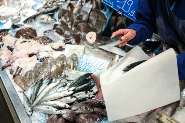 Le label MSC, pour "Marine Stewardship Council", ne garantit pas l'exclusion de pratiques néfastes pour la biodiversité marine ( AFP / CHARLY TRIBALLEAU )