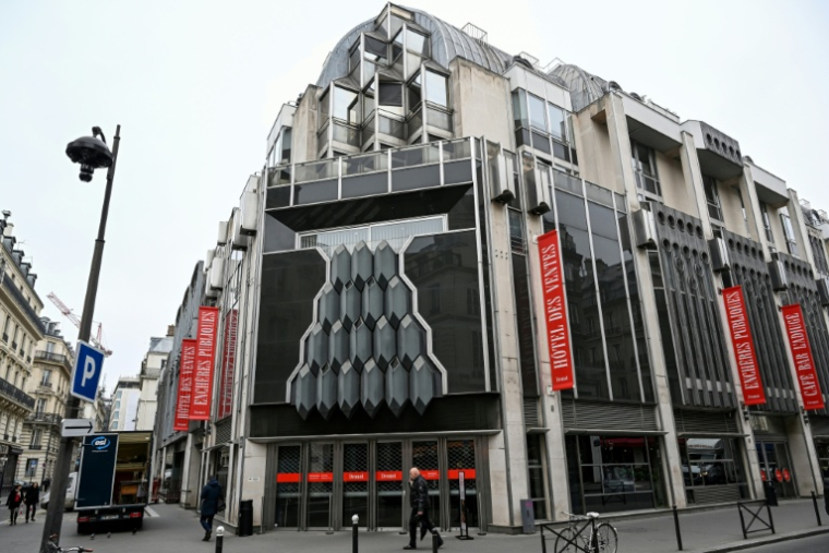 L'Hôtel Drouot à Paris, le 28 mars 2025 ( AFP / Hugo MATHY )
