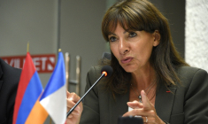 Anne Hidalgo à Goris, en Arménie, le 30 août 2023. ( AFP / KAREN MINASYAN )