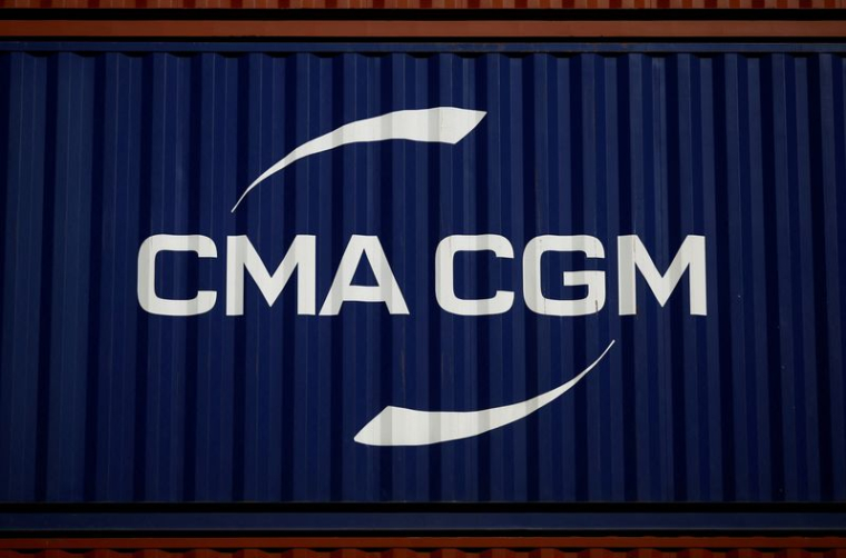 Des conteneurs de la compagnie maritime CMA-CGM