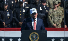 Le président américain Donald Trump s'exprime lors d'un événement consacré au souvenir du 11-Septembre, le 8 septembre 2026 à Washington ( AFP / Alex WROBLEWSKI )