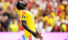 July 7, 2026, Vancouver, Bc, CANADA: Colombia's Davinson Sanchez (23) reacts after missing during the penalty kick shootout of a World Cup Round of 16 soccer match against Switzerland, in Vancouver, on Tuesday, July 7, 2026. (Credit Image: Â© Ethan Cairns/The Canadian Press via ZUMA Press)  - Photo by Icon Sport