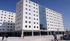 Visite de presse du chantier du Village olympique de Milan-Cortina 2026