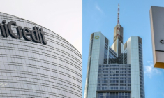 Direction, salariés et actionnaires de Commerzbank ont affiché leur opposition face aux ambitions de rachat de l'italienne UniCredit ( AFP / MARCO BERTORELLO )