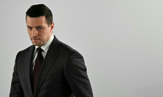 Le président du Rassemblement national Jordan Bardella, le 15 mars 2026 à Beaucaire, dans le Gard    ( AFP / Gabriel BOUYS )