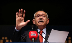 Kemal Kiliçdaroglu, candidat à la présidence de la principale alliance d'opposition turque, prend la parole lors d'une conférence de presse à Ankara