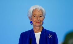 Christine Lagarde, présidente de la BCE, s'adresse aux journalistes à l'issue de la réunion du Conseil des gouverneurs.