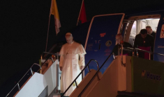 Le pape Léon XIV arrive à Istanbul