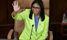 Delcy Rodriguez à Caracas, au Venezuela, le 15 janvier 2026. ( AFP / FEDERICO PARRA )