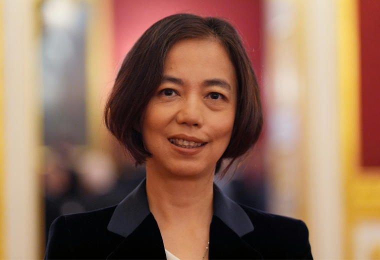 L'experte de l'université Stanford Fei-Fei Li, surnommée la marraine de l'IA, à Londres le 5 novembre 2025 ( POOL / Yui Mok )