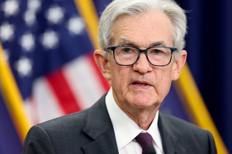Le président de la Réserve fédérale américaine, Jerome Powell, donne une conférence de presse à Washington