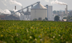 Une usine de sucre à Escaudoeuvres, France