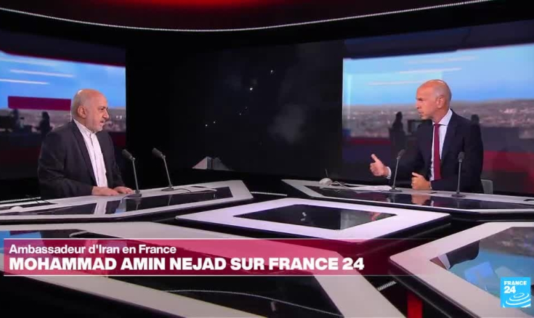 L'Iran n'a pas fait de "déclaration de guerre" à Israël, dit l'ambassadeur d'Iran en France