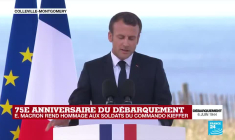 Discours : Emmanuel Macron rend hommage au commando Kieffer