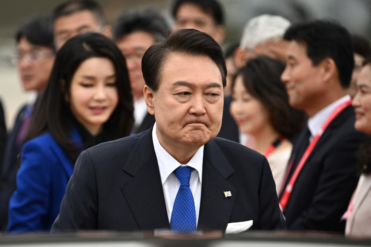 Le président sud-coréen Yoon Suk Yeol à Hiroshima, le 19 mai 2023. ( AFP / PHILIP FONG )
