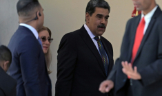 Le président vénézuélien Nicolas Maduro arrive à l'Assemblée nationale à Caracas le 10 janvier 2025 pour être investi pour un troisième mandat.  ( AFP / JUAN BARRETO )