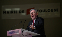 Jean-Luc Mélenchon à Toulouse, le 22 janvier 2026. ( AFP / ED JONES )