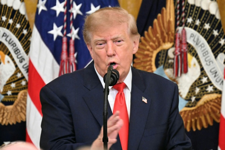 Le président américain Donald Trump à la Maison Blanche, le 9 octobre 2026 à Washington ( AFP / Alex WROBLEWSKI )