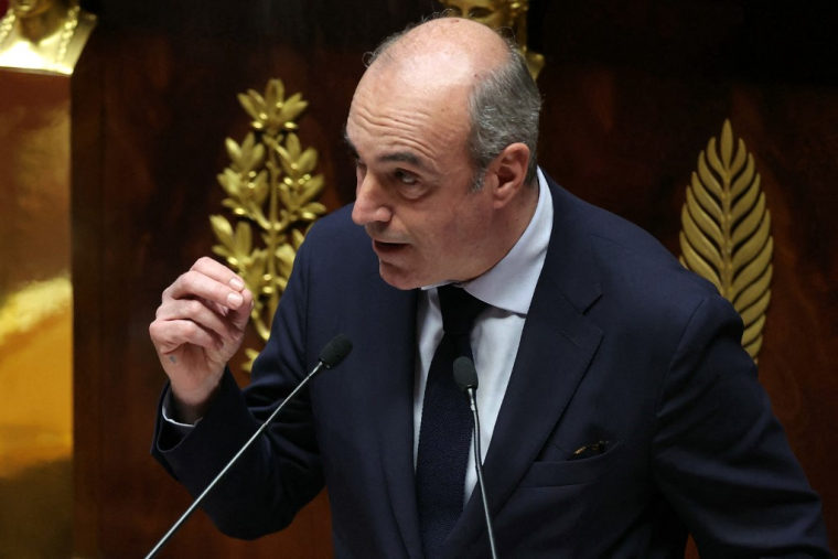 Olivier Marleix, le 12 mars 2024, à l'Assemblée nationale ( AFP / THOMAS SAMSON )