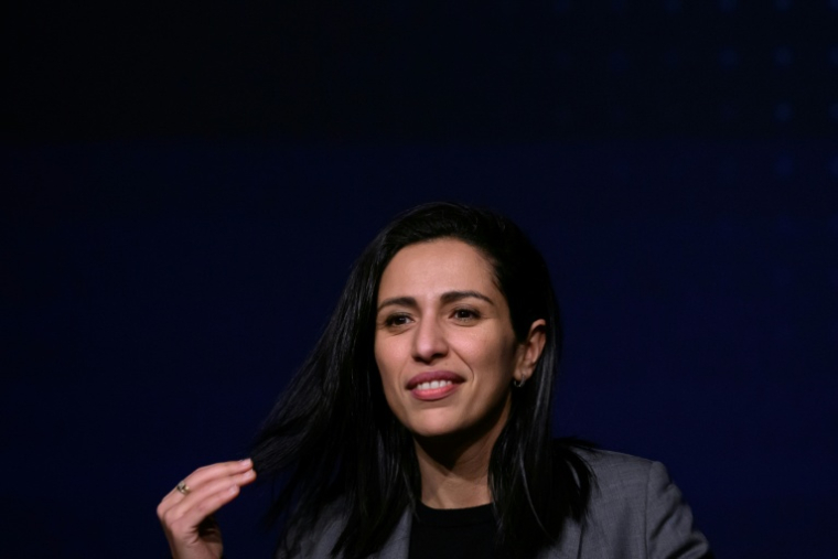 La Haute commissaire à l'Enfance Sarah El Haïry, le 14 janvier 2026 à Nantes  ( AFP / Loic VENANCE )