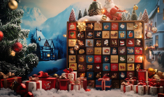 Soignant l'esthétique et le design de leur calendrier, les marques maximisent l'impact émotionnel du produit. (crédit : Adobe Stock / photo générée par IA)