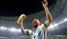 Lionel Messi après sa victoire en Coupe du monde