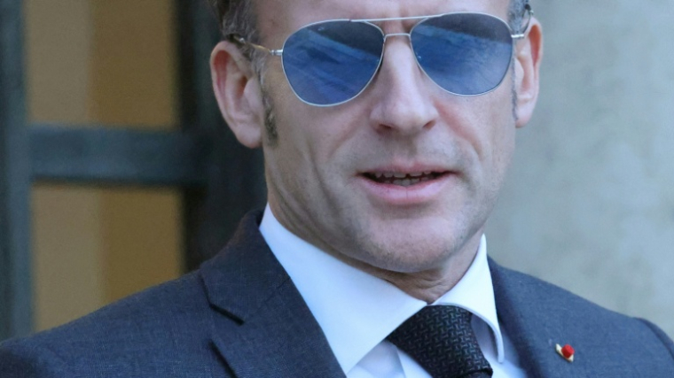 Le président Emmanuel Macron le 23 janvier 2026 à l'Elysée à Paris ( AFP / Ludovic MARIN )