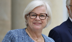 Catherine Vautrin à Paris, le 16 juillet 2025. ( AFP / LUDOVIC MARIN )
