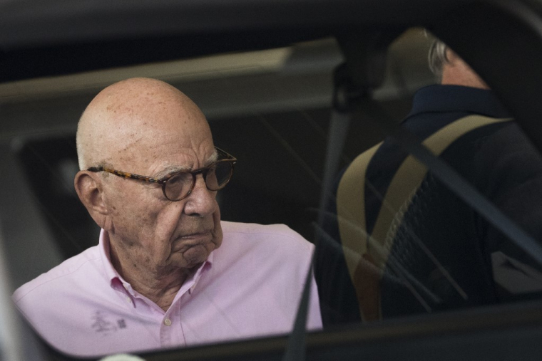 Rupert Murdoch à Syn Valley, aux États-Unis, le 10 juillet 2018. ( GETTY IMAGES NORTH AMERICA / DREW ANGERER )