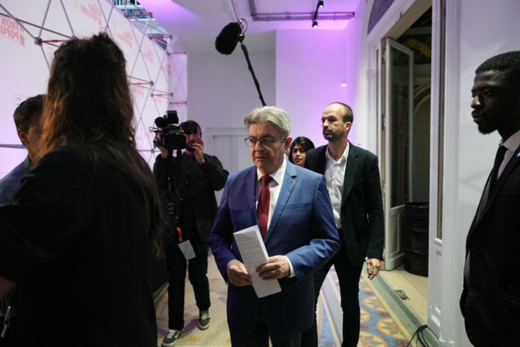 Jean-Luc Mélenchon à Paris, le 30 juin 2024. ( AFP / DIMITAR DILKOFF )