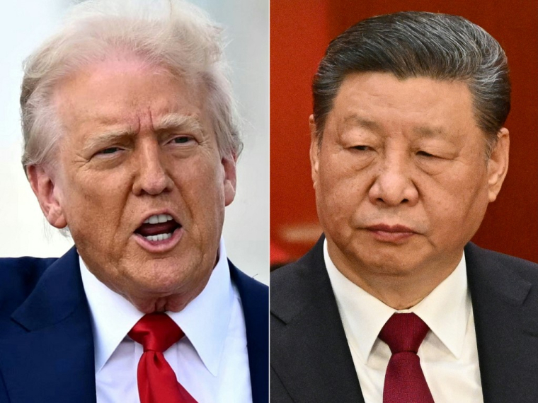 Montage des portraits de Donald Trump et Xi Jinping. ( AFP / MANDEL NGAN )